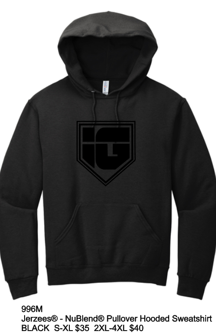 IG Options BLACK ON BLACK Hoodies