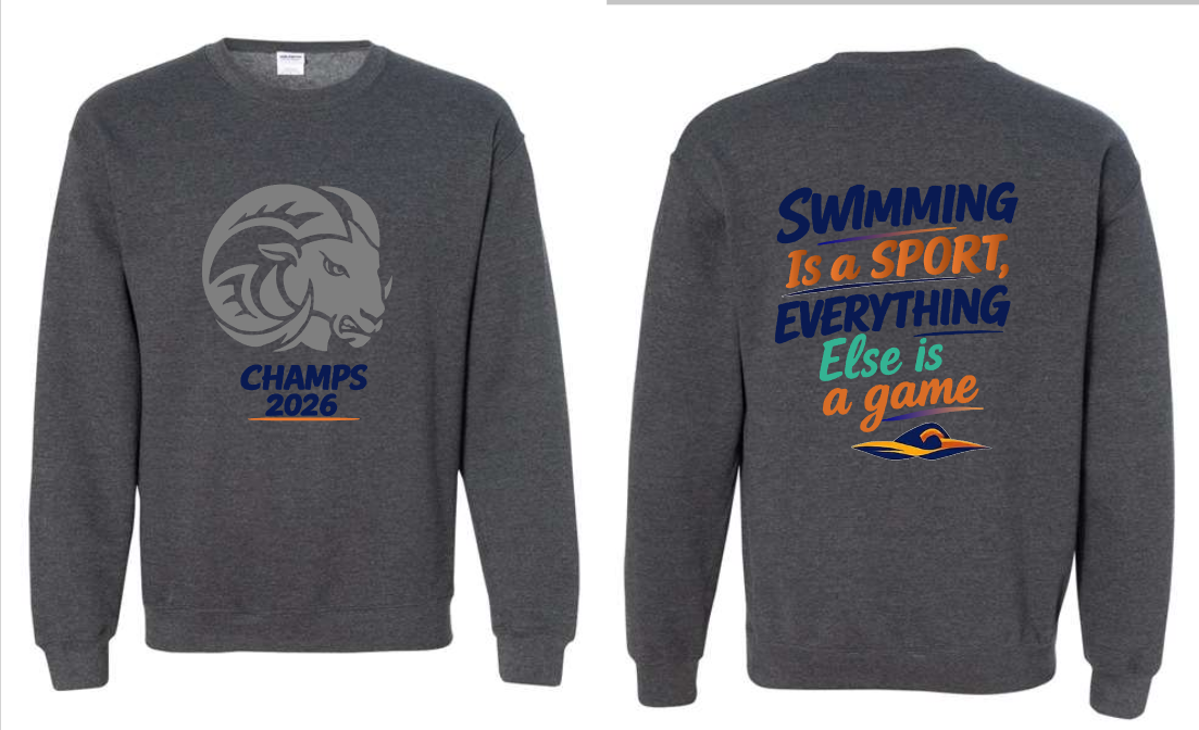 SEP RAMS 2026 Swim Champs Tee/Hoodie/Crew (Adult and Youth)