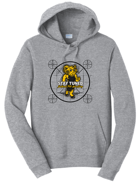 SE Polk Stay Tuned Wrestling Stand Brand Hoodie (Adult and Youth)