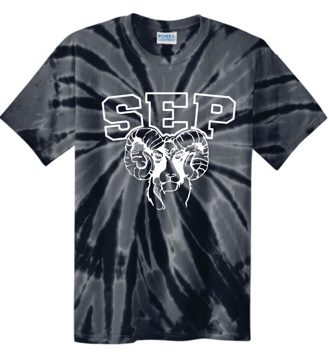 SEP Tie Dye Vintage RAMS TEE (Adult and Youth)