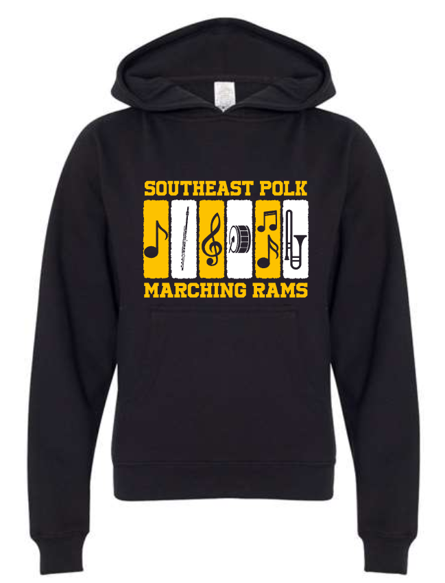 Color Block SEP Marching RAMS Crew Neck and Hoodie Sweatshirt (Adult Sizes)