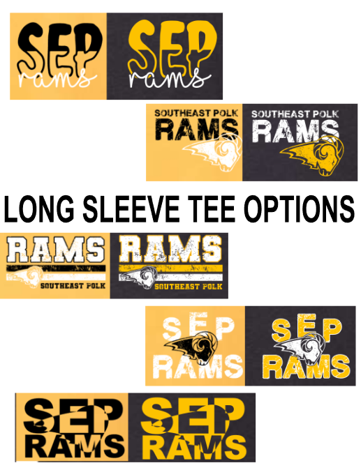 LONG SLEEVE Designs (Adult and Youth)