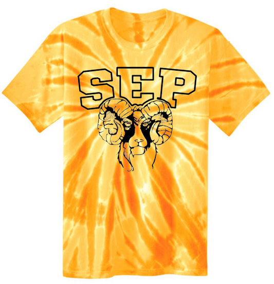 SEP Tie Dye Vintage RAMS TEE (Adult and Youth)