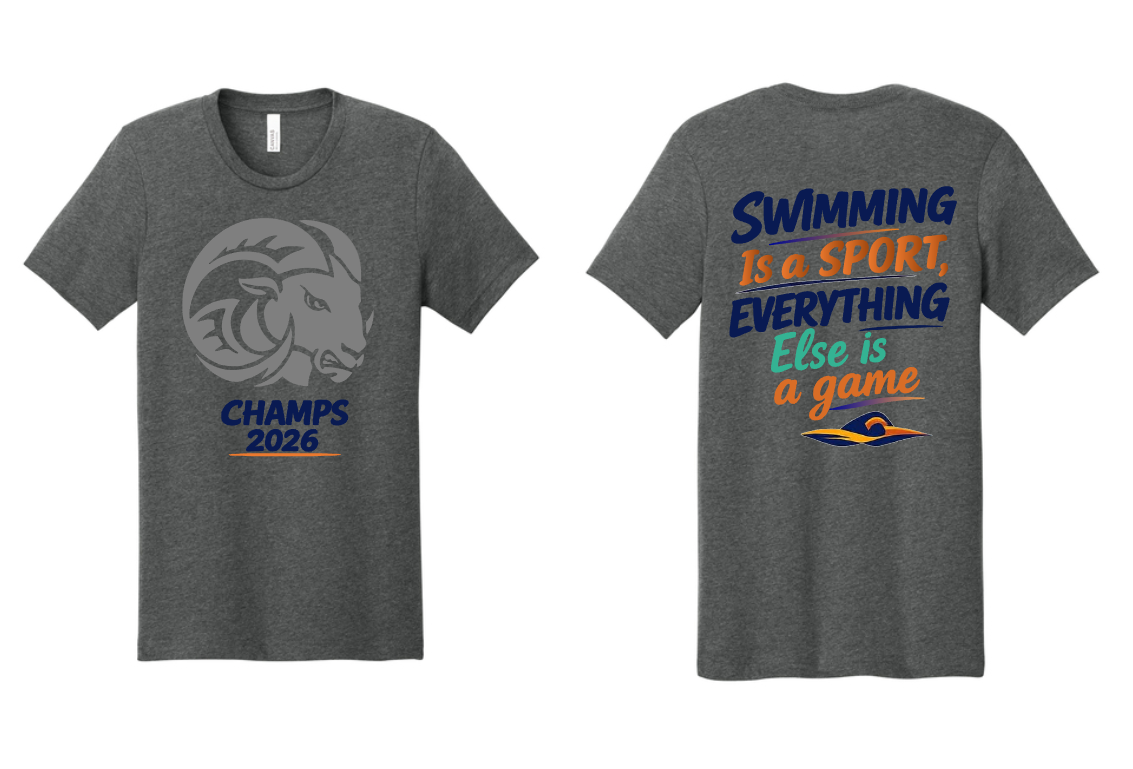 SEP RAMS 2026 Swim Champs Tee/Hoodie/Crew (Adult and Youth)