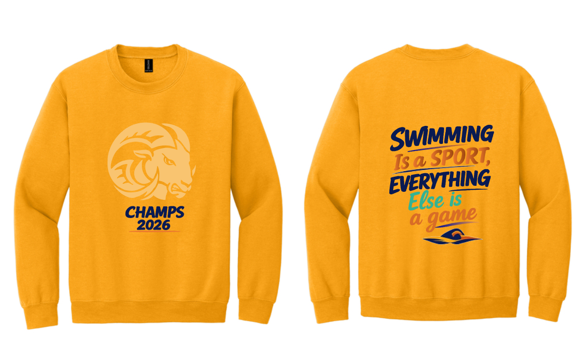 SEP RAMS 2026 Swim Champs Tee/Hoodie/Crew (Adult and Youth)