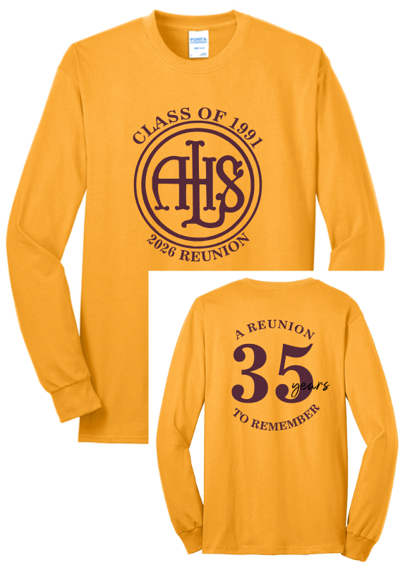 Lincoln High 91' Reunion  Long Sleeve Tees