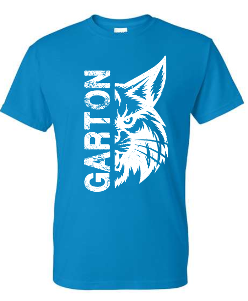 Garton Elementary Distressed Wildcat TEE (Adult and Youth)