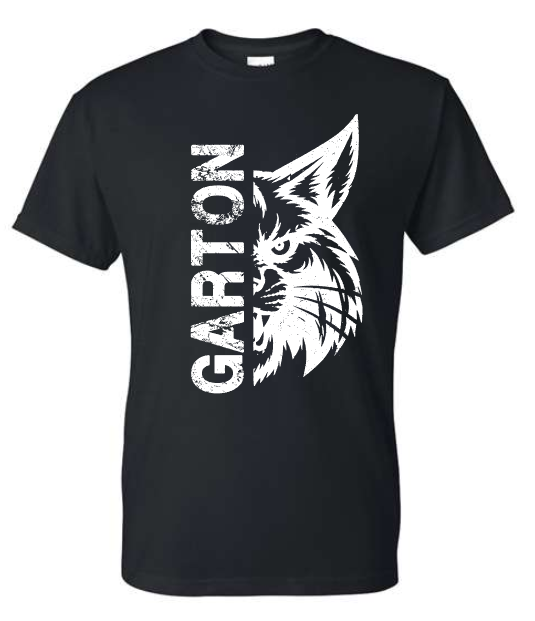 Garton Elementary Distressed Wildcat TEE (Adult and Youth)