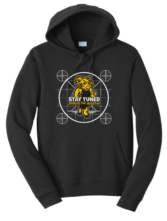 SE Polk Stay Tuned Wrestling Stand Brand Hoodie (Adult and Youth)