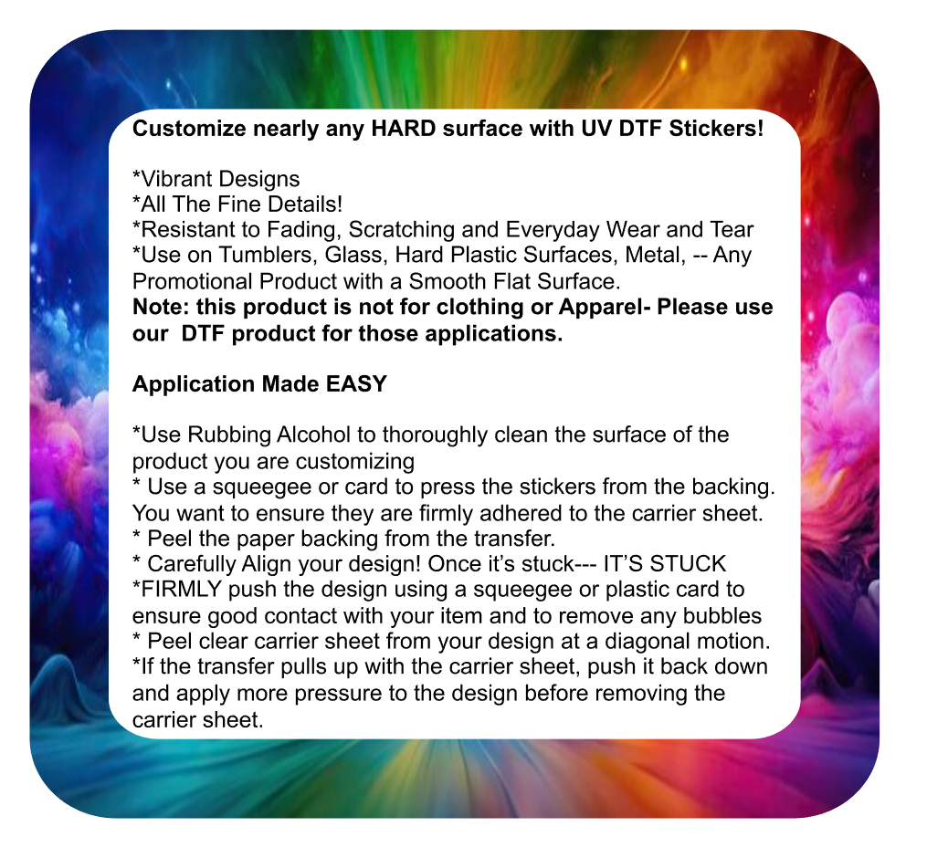 DOWN FOR MAINTENANCE :( UV DTF Gang Sheet (My gang is already made- just upload it!)