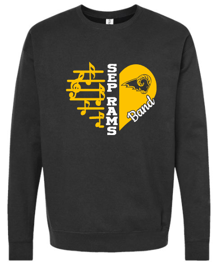 SEP Marching RAMS Heart Crew/Hoodie (ADULT and YOUTH sizing)