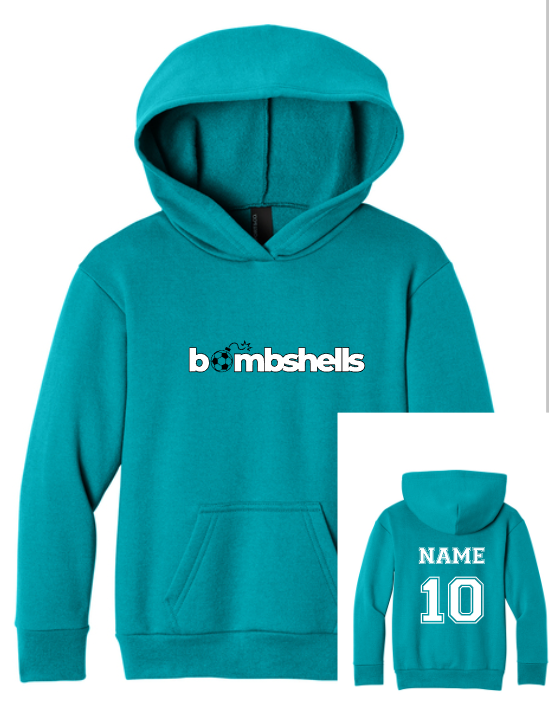 Bombshell Soccer TEAL collection (Adult and Youth Sizes)