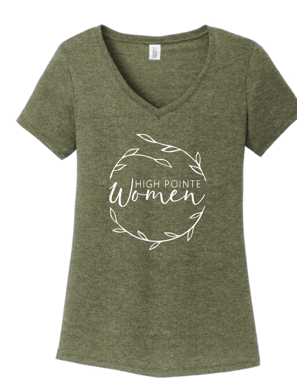 HPC Women's Ministry V-NECK Short Sleeve Tee (ADULT sizes)     Multiple Color Options